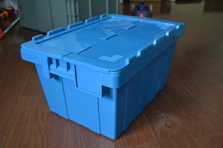 义乌市赤赫电子商务商行 供应信息 塑料箱 厂家直销斜插式翻盖物流箱